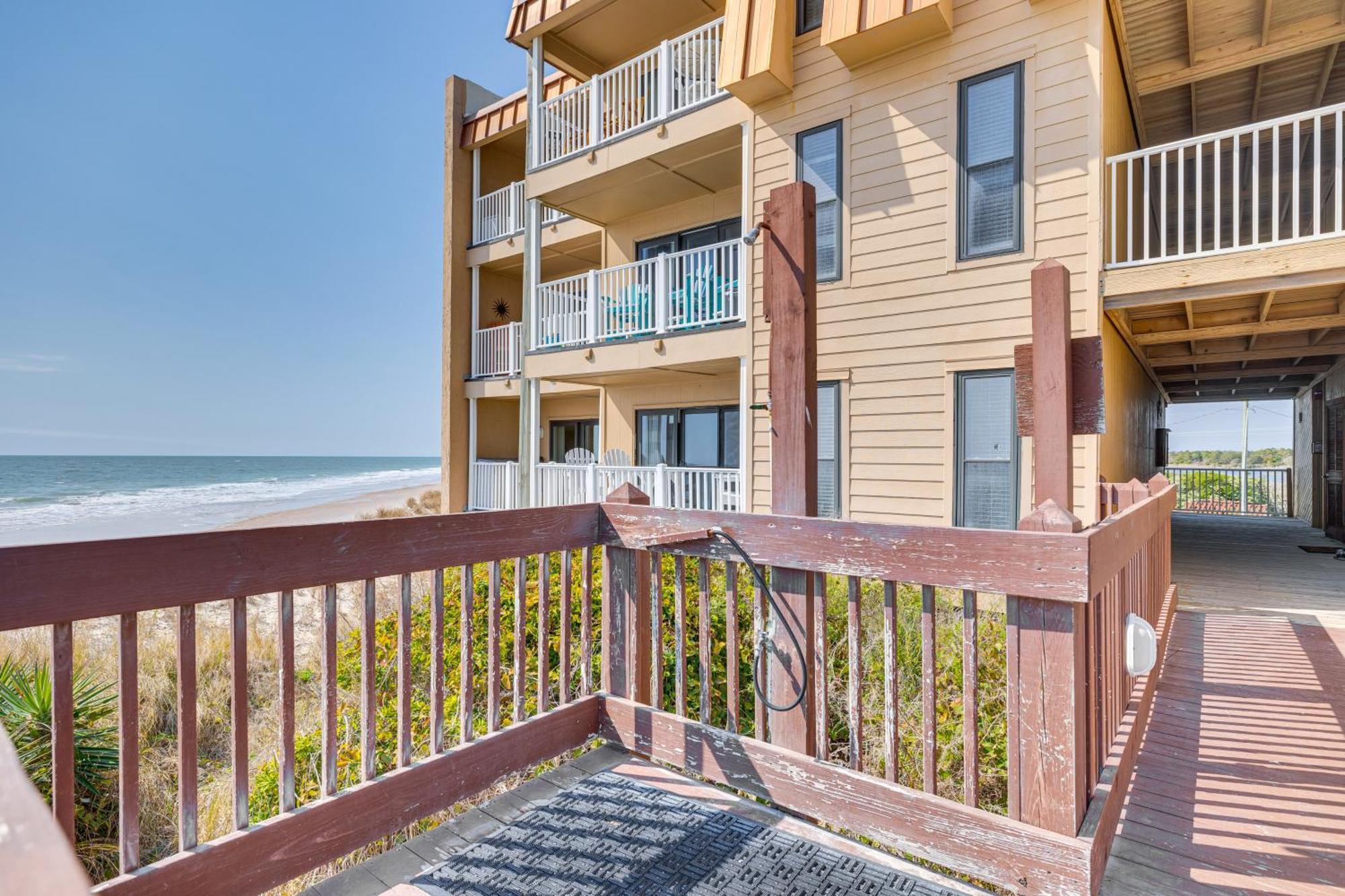 Steps To The Beach Oceanfront Condo With Lanai! North Topsail Beach Exterior foto