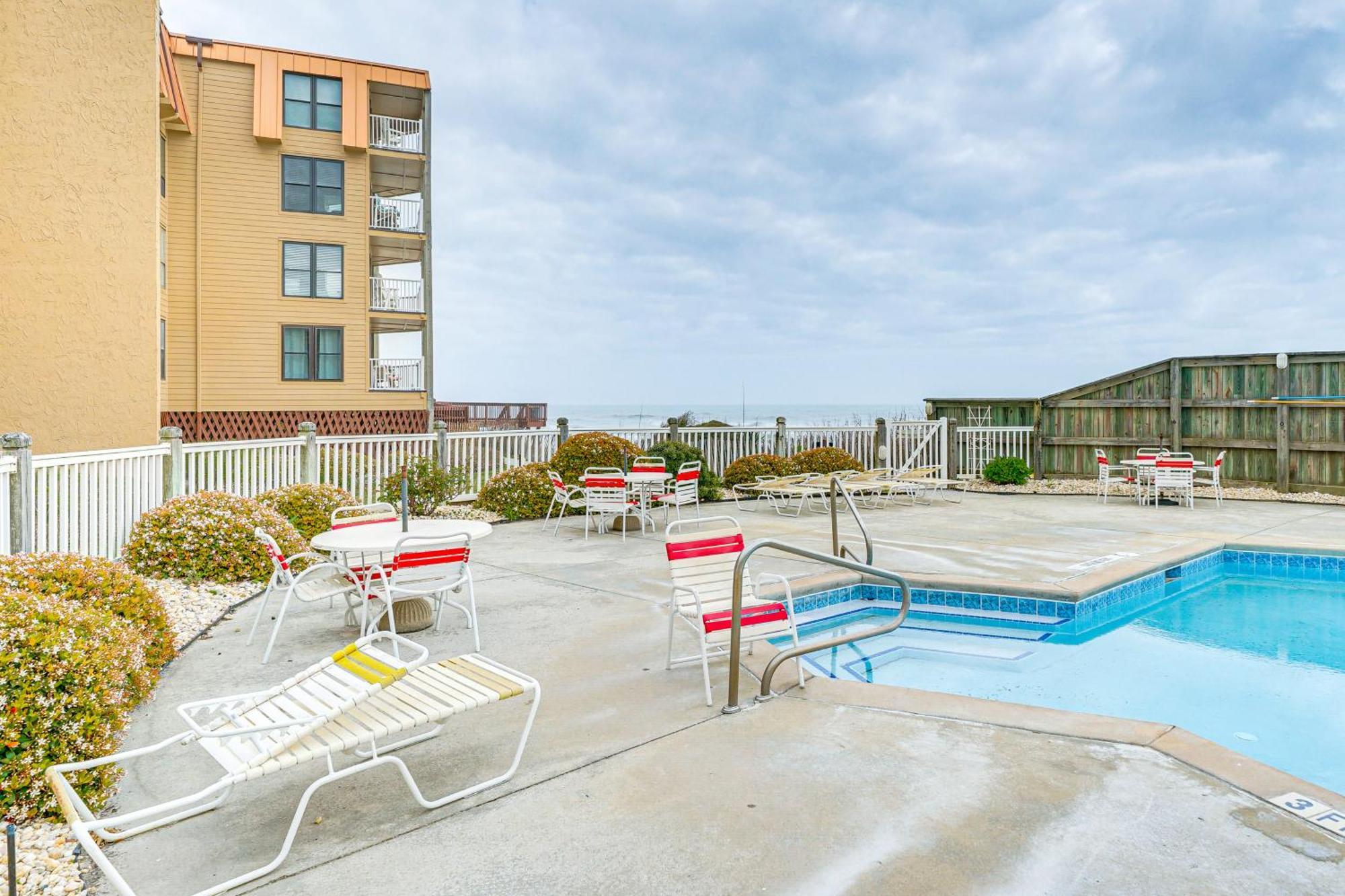 Steps To The Beach Oceanfront Condo With Lanai! North Topsail Beach Exterior foto