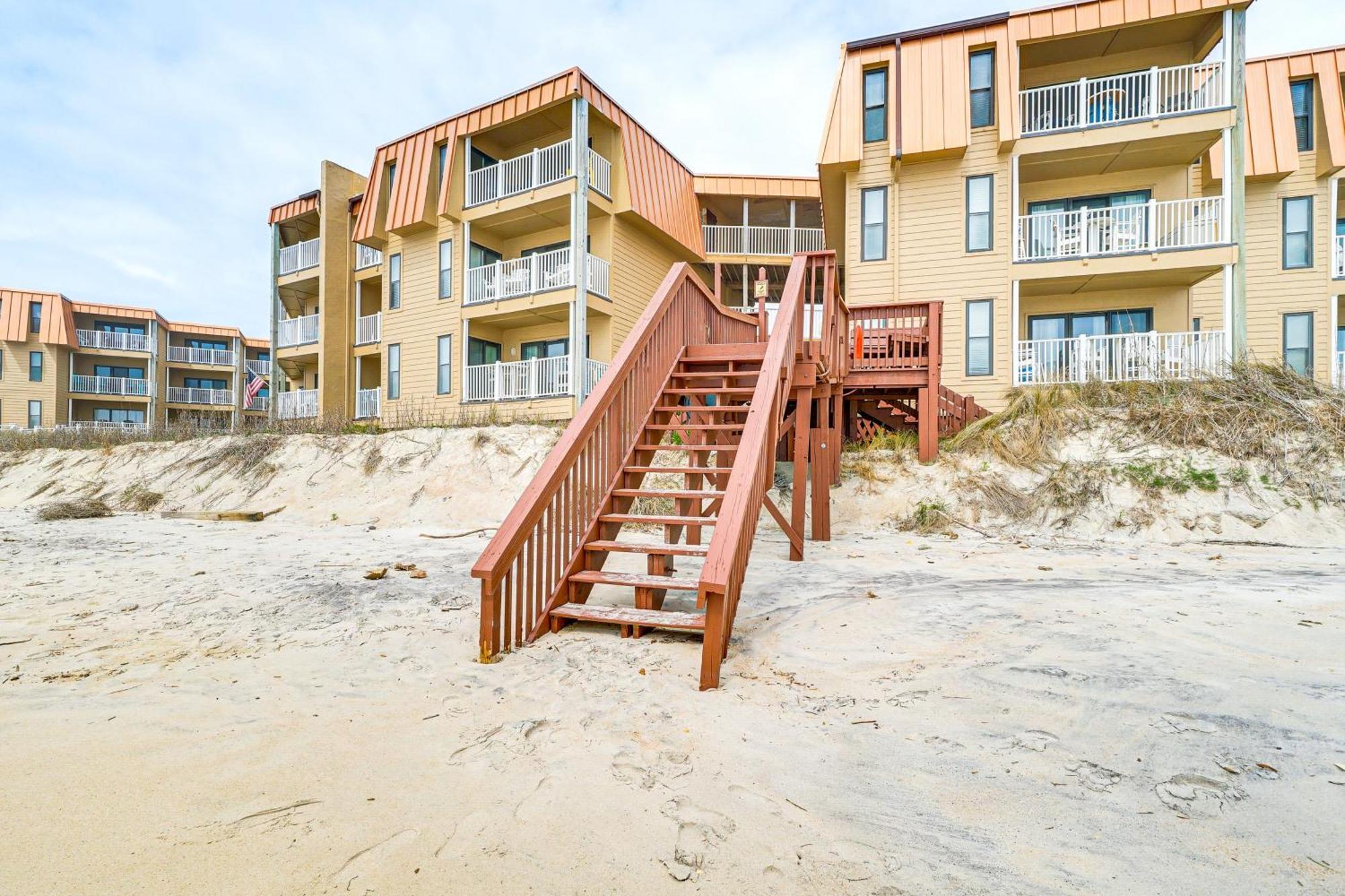 Steps To The Beach Oceanfront Condo With Lanai! North Topsail Beach Exterior foto