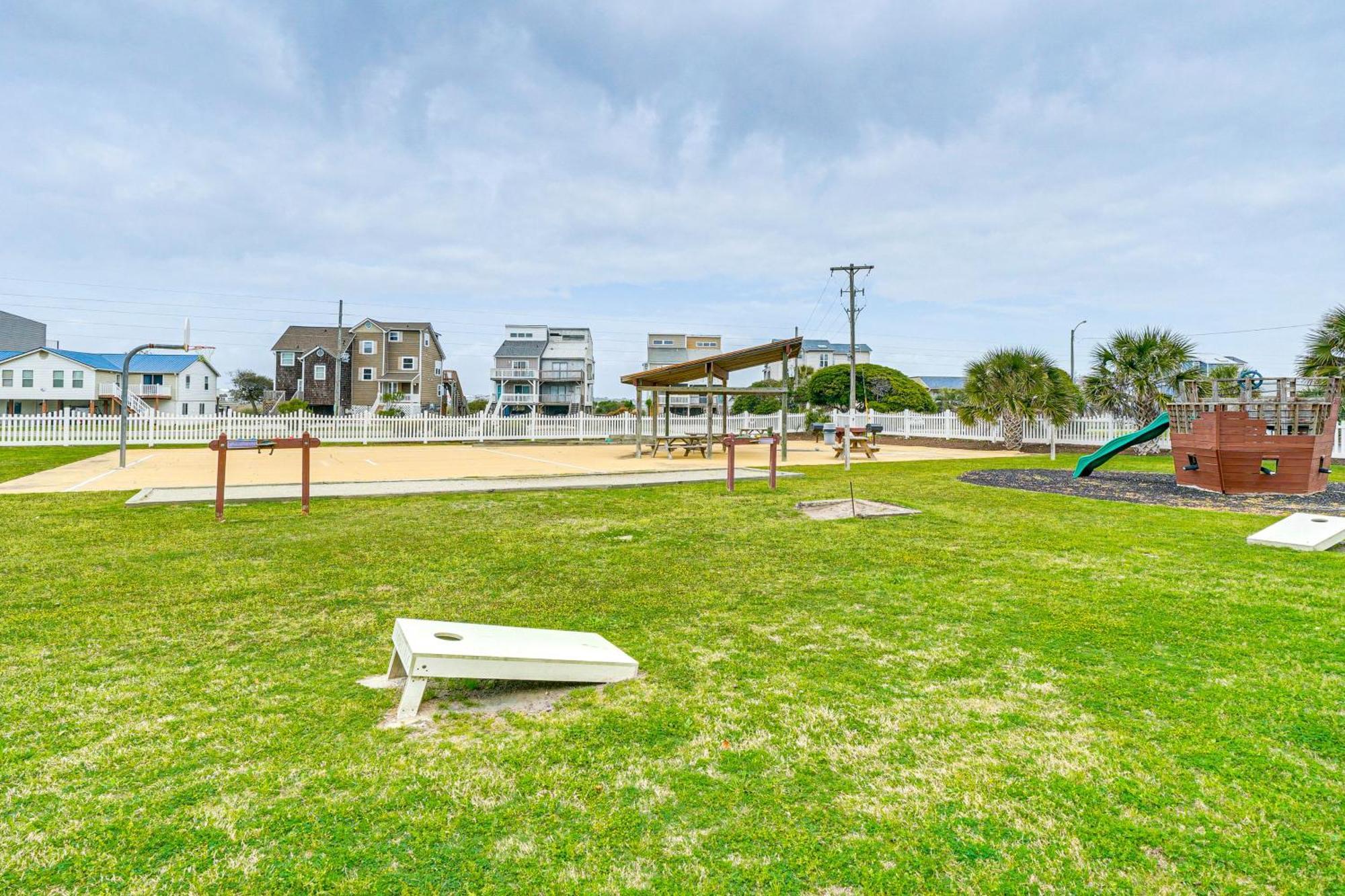 Steps To The Beach Oceanfront Condo With Lanai! North Topsail Beach Exterior foto